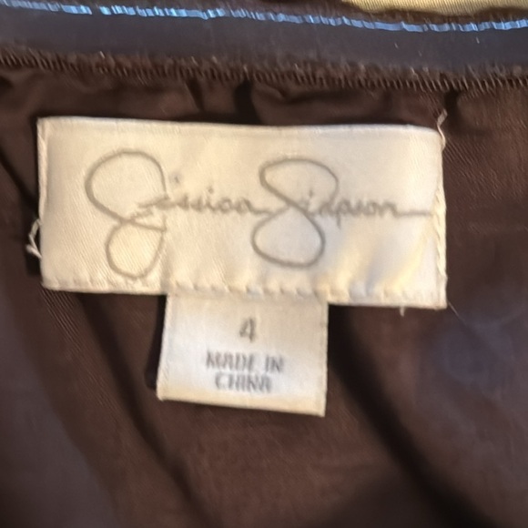 Jessica Simpson 100% cotton Halter fit & Flare geometric print Sz 4 dress - Picture 6 of 7